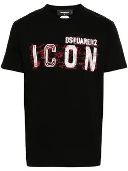 Dsquared2: Футболка  Icon с принтом