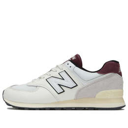 New Balance: Белые кроссовки  574