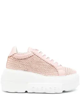 Casadei: Светлые кроссовки 