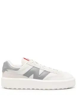 New Balance: Белые кроссовки 