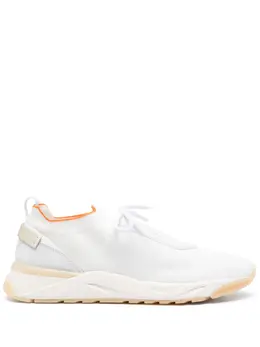Santoni: Белые кроссовки 