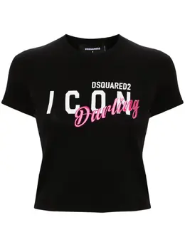 Dsquared2: Хлопковая футболка  Icon