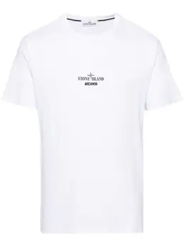 Stone Island: Футболка с принтом 