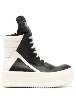 Rick Owens: Чёрные кроссовки Geobasket