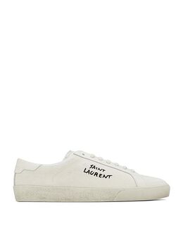 Saint Laurent: Бежевые кроссовки  Court Classic SL 06