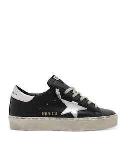 Golden Goose: Чёрные кроссовки  Hi Star