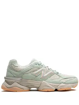 New Balance: Зелёные кроссовки 