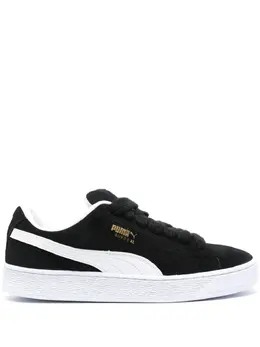 PUMA: Чёрные кроссовки  Suede