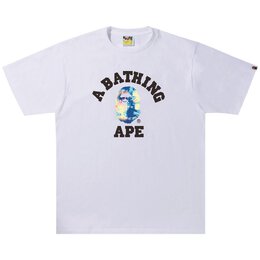 A BATHING APE: Белая футболка 