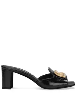 Dolce & Gabbana: Чёрные сандалии 