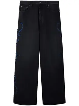 Off-White: Рваные джинсы 