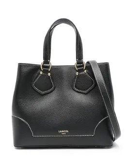 Lancel: Чёрная сумка-шоппер 