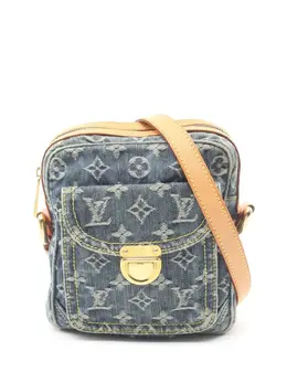 Louis Vuitton Pre-Owned: Голубая сумка через плечо