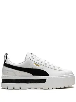 PUMA: Белые кроссовки  Mayze