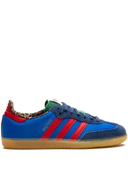 adidas: Голубые кроссовки  Samba