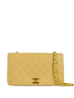 CHANEL Pre-Owned: Бежевая сумка 