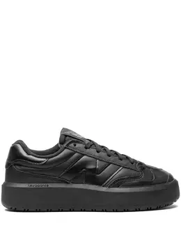 New Balance: Чёрные кроссовки 