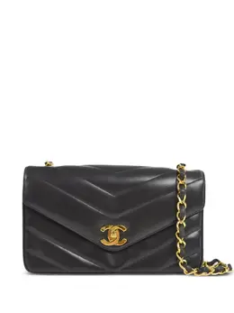 CHANEL Pre-Owned: Чёрная сумка 