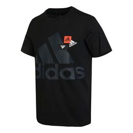 Adidas: Чёрная футболка 