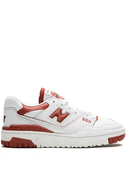 New Balance: Белые кроссовки  550