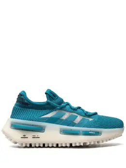 adidas: Голубые кроссовки  NMD