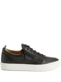 Giuseppe Zanotti: Чёрные кроссовки  Frankie