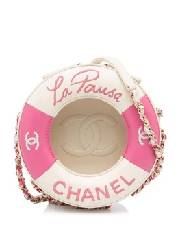 CHANEL Pre-Owned: Белая сумка через плечо 