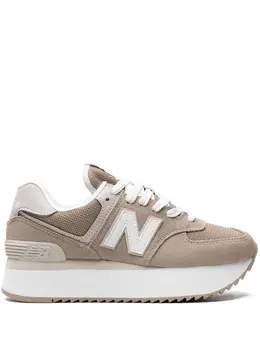 New Balance: Бежевые кроссовки  574