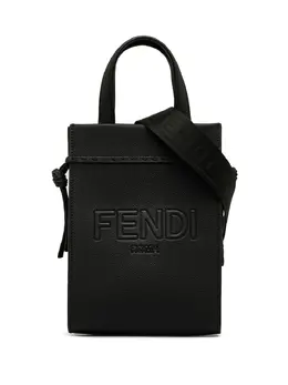 Fendi Pre-Owned: Чёрная сумка-шоппер