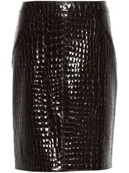 TOM FORD: Кожаная юбка 