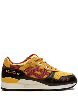 ASICS: Жёлтые кроссовки 