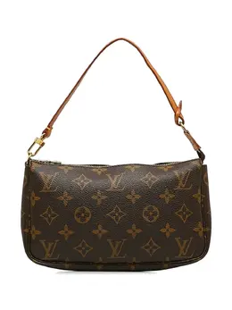 Louis Vuitton Pre-Owned: Коричневый клатч