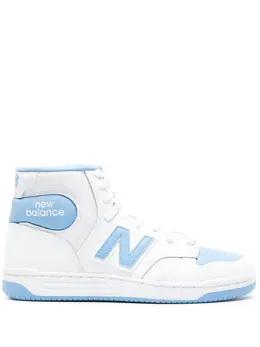 New Balance: Белые кроссовки 