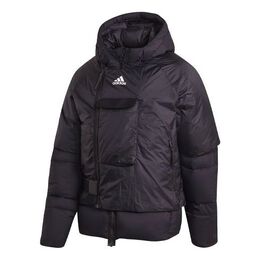 Adidas: Пуховик с капюшоном 