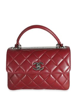 CHANEL Pre-Owned: Бордовая сумка 
