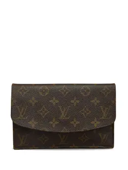 Louis Vuitton Pre-Owned: Коричневый клатч