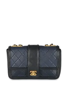 CHANEL Pre-Owned: Голубая сумка 