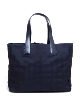 CHANEL Pre-Owned: Синяя сумка-шоппер 