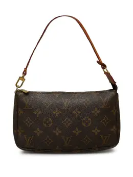 Louis Vuitton Pre-Owned: Коричневый клатч