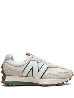 New Balance: Зелёные кроссовки  327