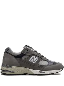 New Balance: Белые кроссовки  991