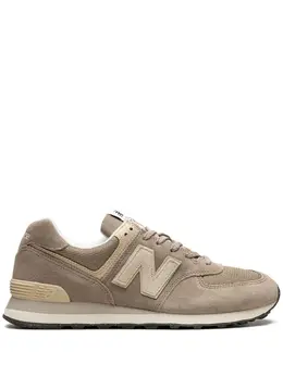 New Balance: Бежевые кроссовки  574