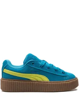 PUMA: Голубые кроссовки  Suede