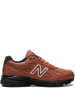 New Balance: Коричневые кроссовки 