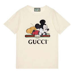 Gucci: Белая футболка  Disney