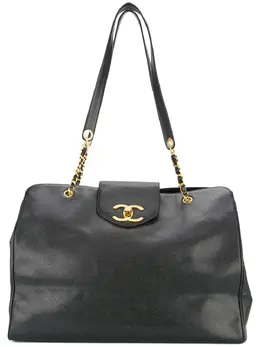 CHANEL Pre-Owned: Чёрная сумка 
