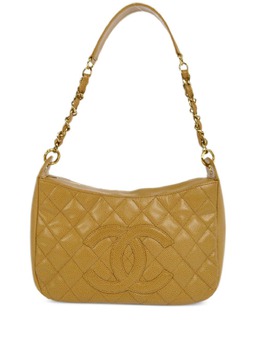 CHANEL Pre-Owned: Бежевая сумка 