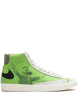 Nike: Зелёные кроссовки  Blazer Mid