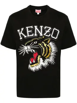 Kenzo: Хлопковая футболка  Tiger