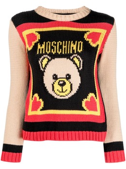 Moschino: Бежевый свитер  Teddy Bear